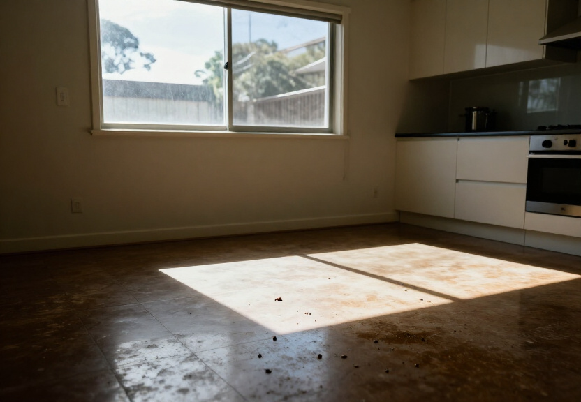 Rodent infestation in a Freshwater kitchen before treatment
